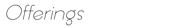 Offerings font preview
